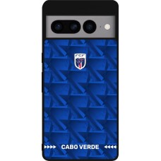 Google Pixel 7 Pro Case Hülle - Silikon schwarz Kap Verde 2026 personalisierbares Fussballtrikot
