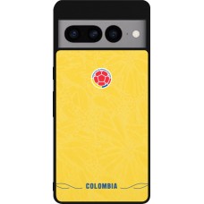 Google Pixel 7 Pro Case Hülle - Silikon schwarz Kolumbien 2026 personalisierbares Fussballtrikot