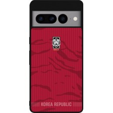 Google Pixel 7 Pro Case Hülle - Silikon schwarz Südkorea 2026 personalisierbares Fussballtrikot