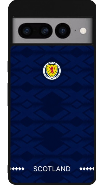 Google Pixel 7 Pro Case Hülle - Silikon schwarz Schottland 2026 personalisierbares Fussballtrikot