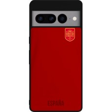 Google Pixel 7 Pro Case Hülle - Silikon schwarz Spanien 2022 personalisierbares Fußballtrikot