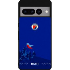 Google Pixel 7 Pro Case Hülle - Silikon schwarz Haiti 2026 personalisierbares Fussballtrikot