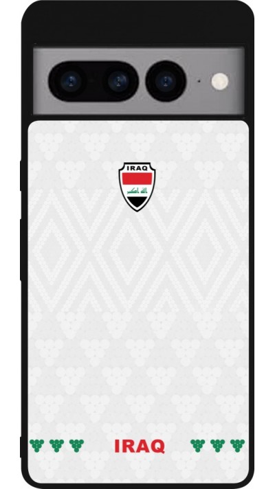 Google Pixel 7 Pro Case Hülle - Silikon schwarz Irak 2026 personalisierbares Fussballtrikot