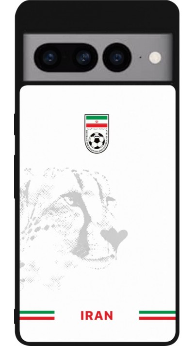 Google Pixel 7 Pro Case Hülle - Silikon schwarz Iran 2026 personalisierbares Fussballtrikot