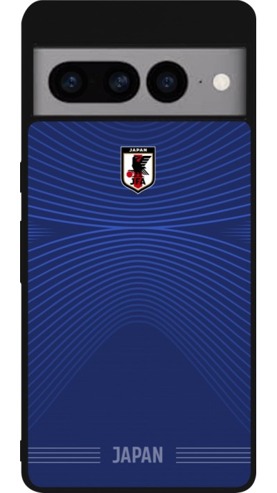 Google Pixel 7 Pro Case Hülle - Silikon schwarz Japan 2022 personalisierbares Fussballtrikot