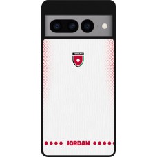 Google Pixel 7 Pro Case Hülle - Silikon schwarz Jordanien 2026 personalisierbares Fussballtrikot