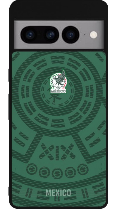 Google Pixel 7 Pro Case Hülle - Silikon schwarz Mexiko 2026 personalisierbares Fussballtrikot