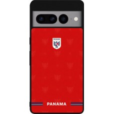 Google Pixel 7 Pro Case Hülle - Silikon schwarz Panama 2026 personalisierbares Fussballtrikot