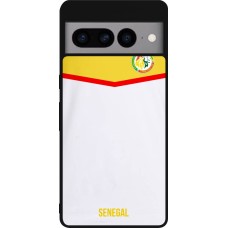 Google Pixel 7 Pro Case Hülle - Silikon schwarz Senegal 2022 personalisierbares Fußballtrikot
