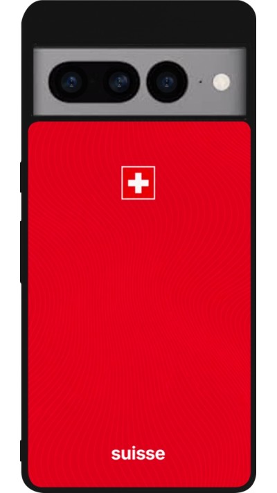 Google Pixel 7 Pro Case Hülle - Silikon schwarz Schweiz 2026 personalisierbares Fussballtrikot