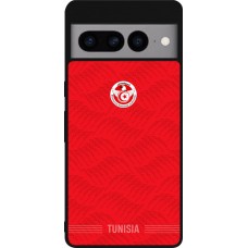 Google Pixel 7 Pro Case Hülle - Silikon schwarz Tunesien 2026 personalisierbares Fussballtrikot