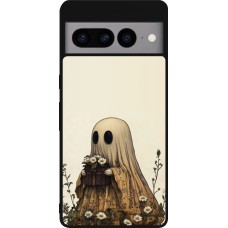 Google Pixel 7 Pro Case Hülle - Silikon schwarz Halloween 2025 Ghost gardener