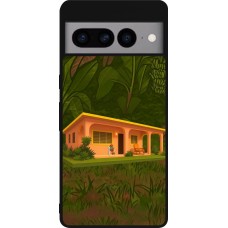 Google Pixel 7 Pro Case Hülle - Silikon schwarz Benitos house DTMF