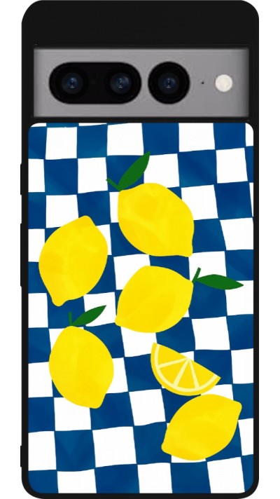 Google Pixel 7 Pro Case Hülle - Silikon schwarz Illustration lemons 2026