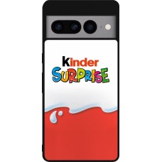 Google Pixel 7 Pro Case Hülle - Silikon schwarz Kinder Surprise