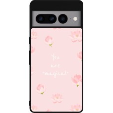 Google Pixel 7 Pro Case Hülle - Silikon schwarz Mom 2023 your are magical