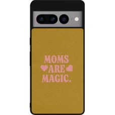 Google Pixel 7 Pro Case Hülle - Silikon schwarz Mom 2026 Are Magic