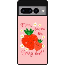 Google Pixel 7 Pro Case Hülle - Silikon schwarz Mom 2026 Berry best