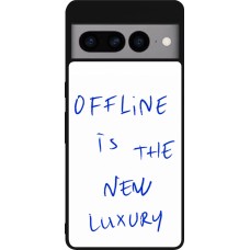 Coque Google Pixel 7 Pro - Silicone rigide noir Offline is the new luxury