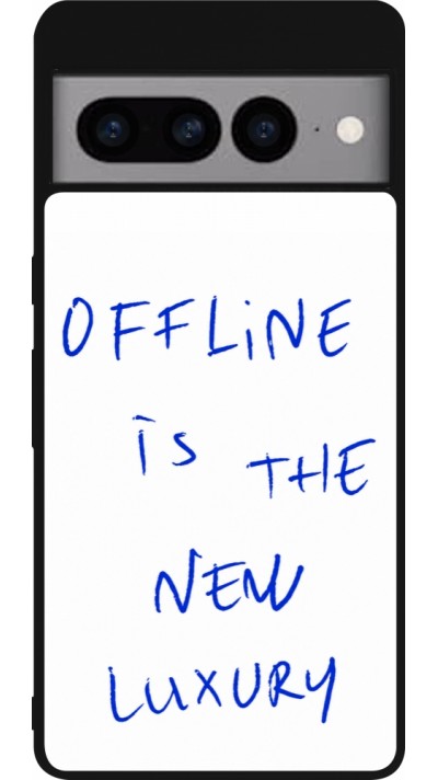 Google Pixel 7 Pro Case Hülle - Silikon schwarz Offline is the new luxury