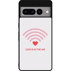 Google Pixel 7 Pro Case Hülle - Silikon schwarz Saint Valentines Day 26 Love is in the air