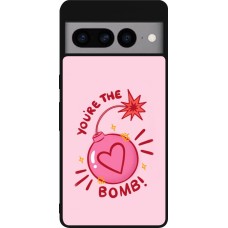 Google Pixel 7 Pro Case Hülle - Silikon schwarz Saint Valentines Day 26 You are the bomb