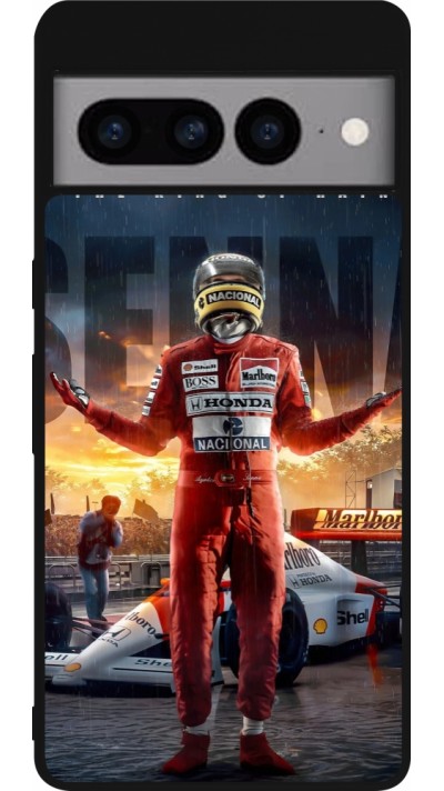 Google Pixel 7 Pro Case Hülle - Silikon schwarz Senna The King of Rain