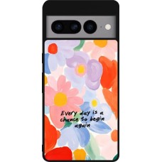 Google Pixel 7 Pro Case Hülle - Silikon schwarz Every day is a chance 2026