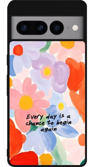 Google Pixel 7 Pro Case Hülle - Silikon schwarz Every day is a chance 2026