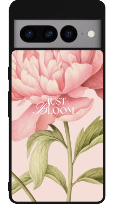 Google Pixel 7 Pro Case Hülle - Silikon schwarz Just Bloom 2026
