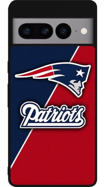 Google Pixel 7 Pro Case Hülle - Silikon schwarz Super Bowl 26 Patriots 1