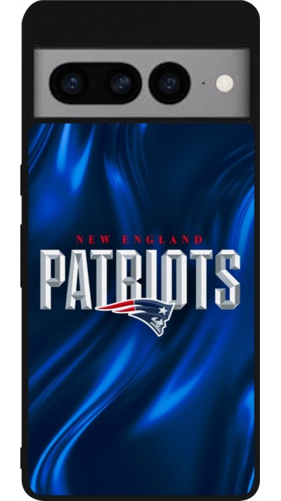 Google Pixel 7 Pro Case Hülle - Silikon schwarz Super Bowl 26 Patriots 2