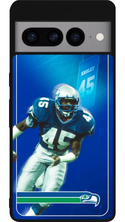 Google Pixel 7 Pro Case Hülle - Silikon schwarz Super Bowl 26 Seattle 1