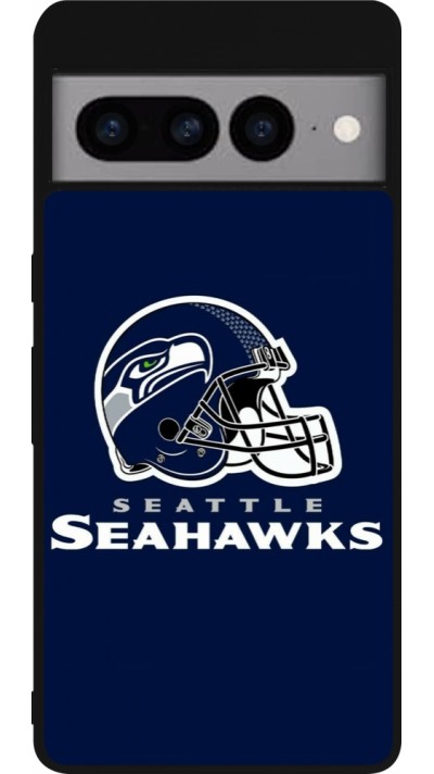 Google Pixel 7 Pro Case Hülle - Silikon schwarz Super Bowl 26 Seattle 3
