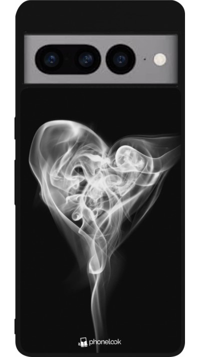 Google Pixel 7 Pro Case Hülle - Silikon schwarz Valentine 2022 Black Smoke