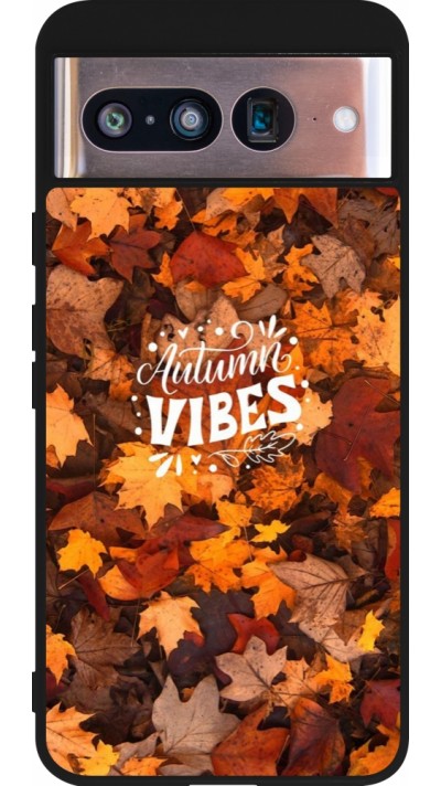 Google Pixel 8 Case Hülle - Silikon schwarz Autumn 25 Autumn vibes