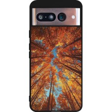 Google Pixel 8 Case Hülle - Silikon schwarz Autumn 25 Trees