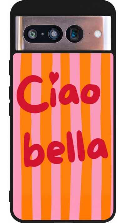 Google Pixel 8 Case Hülle - Silikon schwarz Bye Bella 2026