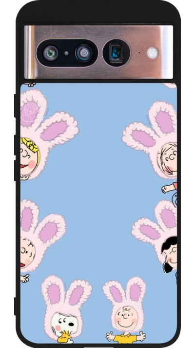 Google Pixel 8 Case Hülle - Silikon schwarz Easter 2026 Snoopy
