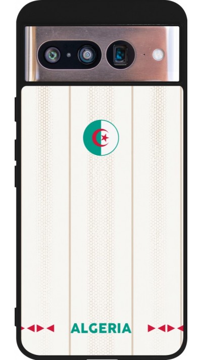 Google Pixel 8 Case Hülle - Silikon schwarz Algerien 2026 personalisierbares Fussballtrikot