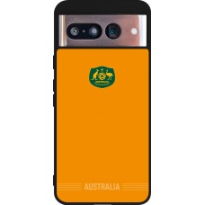 Google Pixel 8 Case Hülle - Silikon schwarz Australien 2026 personalisierbares Fussballtrikot