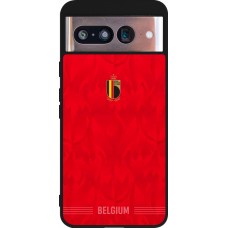 Google Pixel 8 Case Hülle - Silikon schwarz Belgien 2026 personalisierbares Fussballtrikot