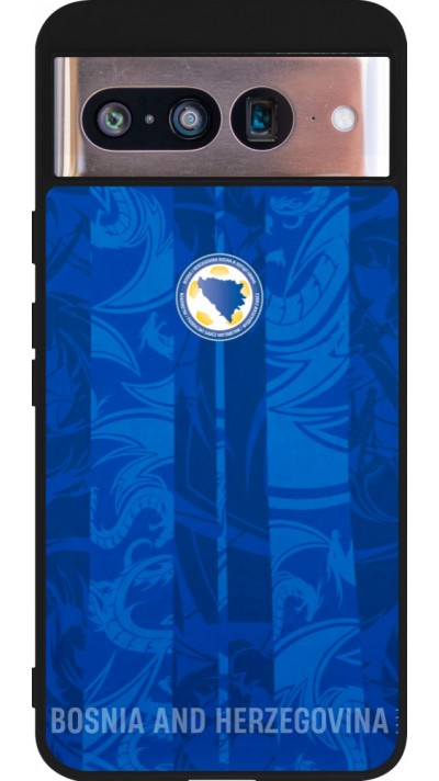 Google Pixel 8 Case Hülle - Silikon schwarz Bosnien und Herzegowina 2026 personalisierbares Fussballtrikot