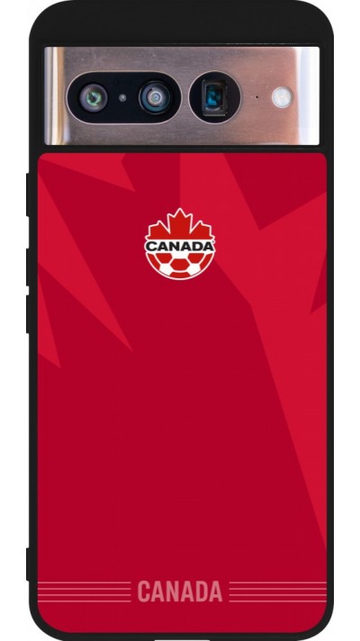 Google Pixel 8 Case Hülle - Silikon schwarz Kanada 2026 personalisierbares Fussballtrikot