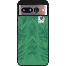 Google Pixel 8 Case Hülle - Silikon schwarz Mexiko 2022 personalisierbares Fussballtrikot