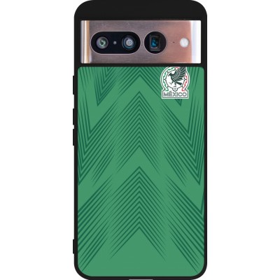 Google Pixel 8 Case Hülle - Silikon schwarz Mexiko 2022 personalisierbares Fussballtrikot