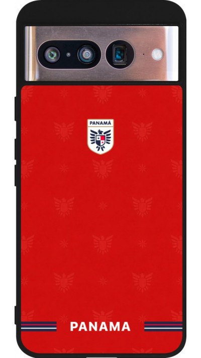Google Pixel 8 Case Hülle - Silikon schwarz Panama 2026 personalisierbares Fussballtrikot