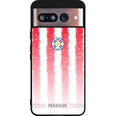 Google Pixel 8 Case Hülle - Silikon schwarz Paraguay 2026 personalisierbares Fussballtrikot
