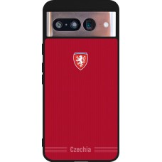 Google Pixel 8 Case Hülle - Silikon schwarz Tschechische Republik 2026 personalisierbares Fussballtrikot