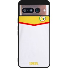 Google Pixel 8 Case Hülle - Silikon schwarz Senegal 2022 personalisierbares Fußballtrikot